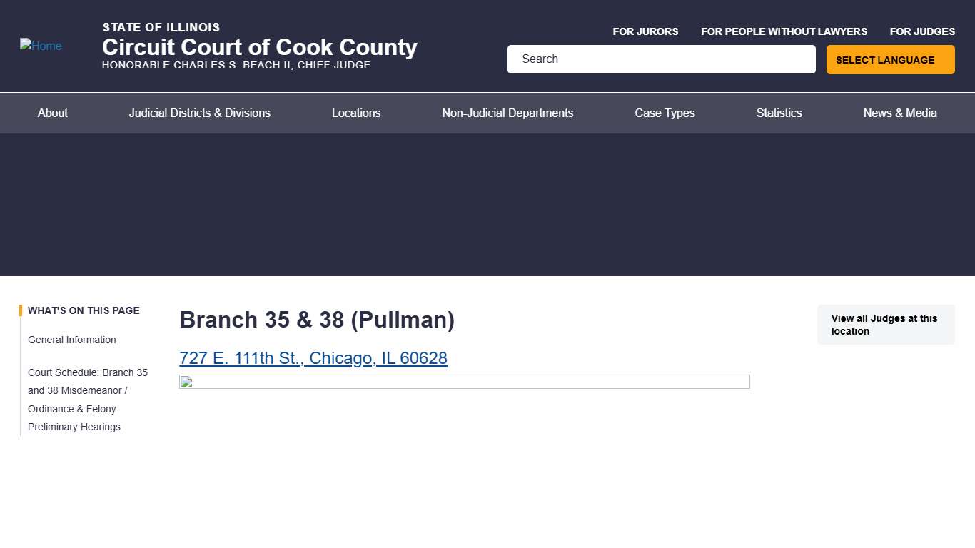 Branch 35 & 38 (Pullman) | Circuit Court of Cook County